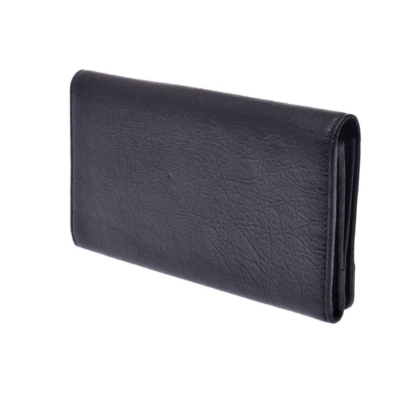 Balenciaga Money Black Leather Long Wallet - Picture 2 of 12